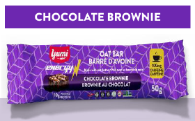 YUMI CAFFEINATED OAT BAR Chocolate Brownie 12pk Box